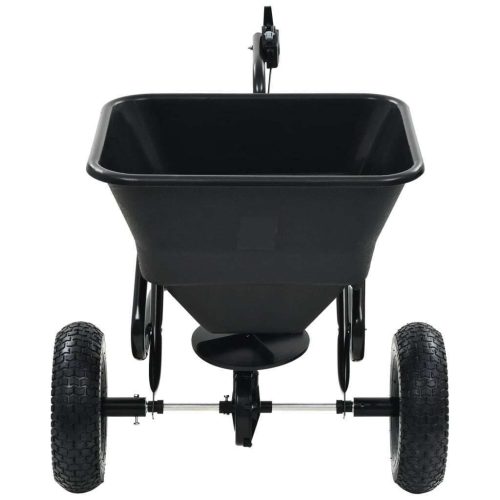 Tow Behind Salt Spreader PVC and Steel 125x74x79 cm 45 L