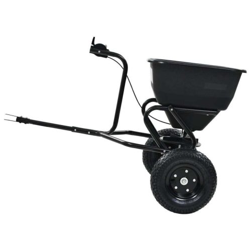 Tow Behind Salt Spreader PVC and Steel 125x74x79 cm 45 L