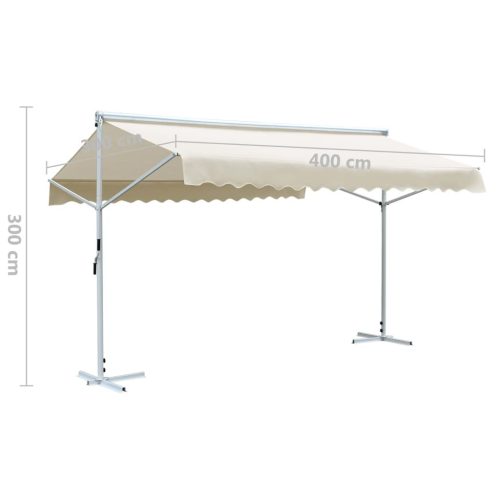 Free Standing Awning 4×3 m Cream