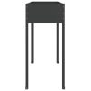 Garden Planter Anthracite 100.5×40.5×90 cm Galvanised Steel