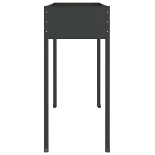 Garden Planter Anthracite 100.5×40.5×90 cm Galvanised Steel