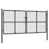 Mesh Garden Gate Anthracite 300×175 cm Galvanised Steel