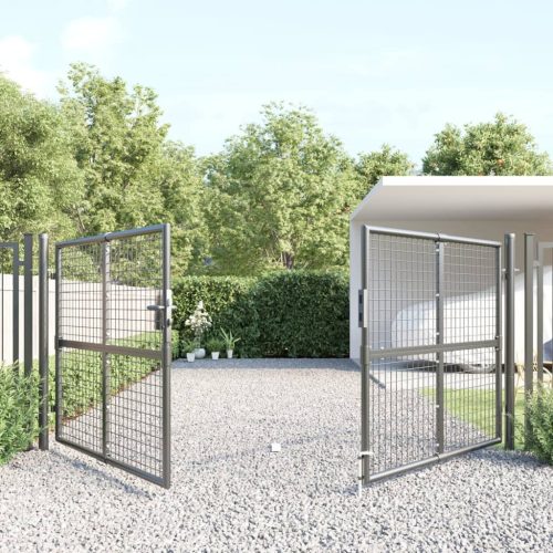 Mesh Garden Gate Anthracite 300×175 cm Galvanised Steel