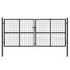 Mesh Garden Gate Anthracite 300×175 cm Galvanised Steel