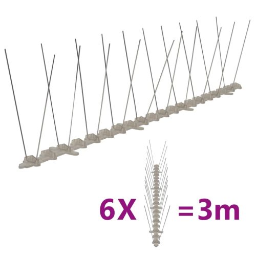 Plastic Bird & Pigeon Spikes Set of 6 3 m – 2 Rows