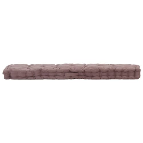 Pallet Floor Cushion Cotton – 120x40x7 cm and 120x80x10 cm, Taupe