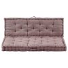 Pallet Floor Cushion Cotton – 120x40x7 cm and 120x80x10 cm, Taupe