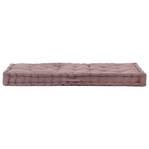 Pallet Floor Cushion Cotton – 120x40x7 cm and 120x80x10 cm, Taupe