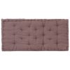 Pallet Floor Cushion Cotton – 120x40x7 cm and 120x80x10 cm, Taupe