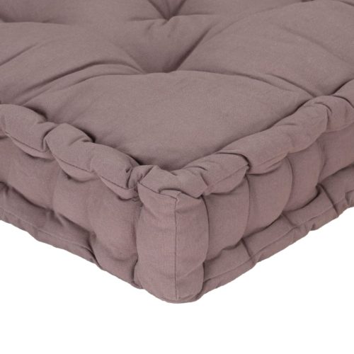 Pallet Floor Cushion Cotton – 120x40x7 cm and 120x80x10 cm, Taupe