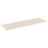 2-Person Sun Lounger with Cushions Bamboo – Cream