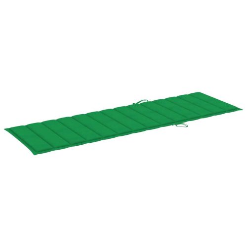 2-Person Sun Lounger with Cushions Bamboo – Green