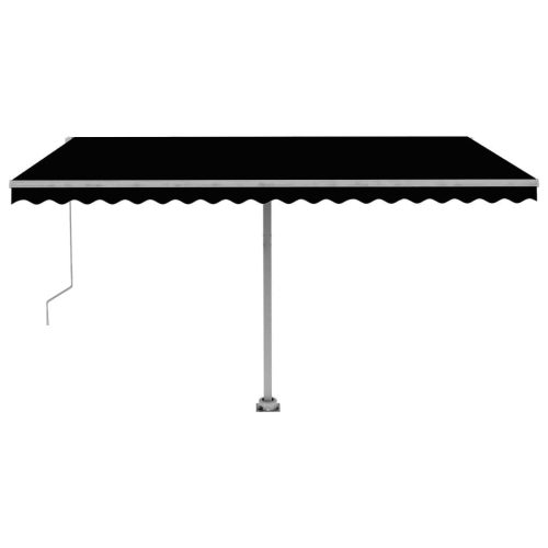 Freestanding Manual Retractable Awning – 400×300 cm, Anthracite