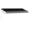 Freestanding Manual Retractable Awning – 400×300 cm, Anthracite