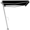 Freestanding Manual Retractable Awning – 400×300 cm, Anthracite