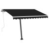 Freestanding Manual Retractable Awning – 300×250 cm, Anthracite