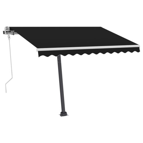 Freestanding Manual Retractable Awning – 300×250 cm, Anthracite