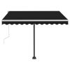 Freestanding Manual Retractable Awning – 300×250 cm, Anthracite