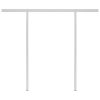 Manual Retractable Awning with Posts – 3×2.5 m, Orange and Brown