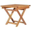 Sun Lounger with Cushion Solid Teak Wood