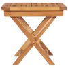 Sun Lounger with Cushion Solid Teak Wood