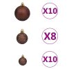Artificial Christmas Tree with LEDs&Ball Set LEDs Green – 300×155 cm, Green and Gold