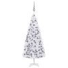 Artificial Christmas Tree with LEDs&Ball Set LEDs Green – 500×230 cm, White and Grey