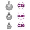 Artificial Christmas Tree with LEDs&Ball Set LEDs Green – 500×230 cm, White and Grey
