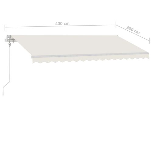 Freestanding Automatic Awning – 400×300 cm, Cream