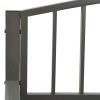 Garden Bench 125 cm Steel Grey