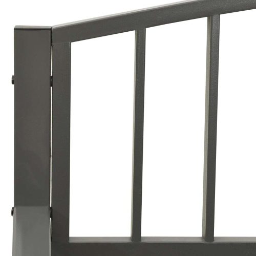 Garden Bench 125 cm Steel Grey