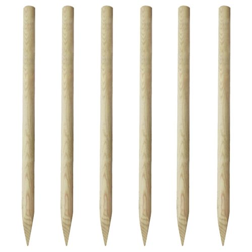Fence Posts 6 pcs Wood 170 cm