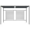 Gazebo with Retractable Roof 4x3x2.3 m Anthracite 180 g/m²