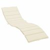 Sun Lounger Cushion Fabric – 200x50x3 cm, Cream