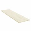 Sun Lounger Cushion Fabric – 200x50x3 cm, Cream