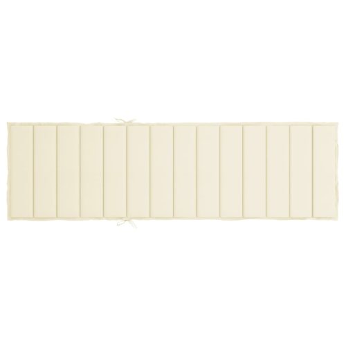Sun Lounger Cushion Fabric – 200x50x3 cm, Cream