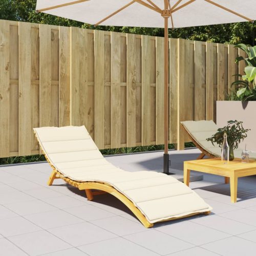 Sun Lounger Cushion Fabric – 200x50x3 cm, Cream