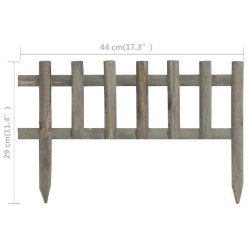 Lawn Edgings 10 pcs Firwood 4.4 m – Grey