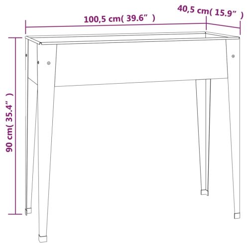 Garden Planters 2 pcs Galvanised Steel