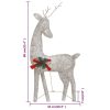 Christmas Reindeer Family 270x7x90 cm Mesh – Gold, 6
