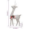 Christmas Reindeer Family 270x7x90 cm Mesh – Gold, 6