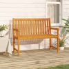 Garden Bench Solid Acacia Wood – 110×55.5×90 cm