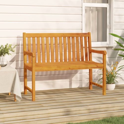 Garden Bench Solid Acacia Wood – 110×55.5×90 cm