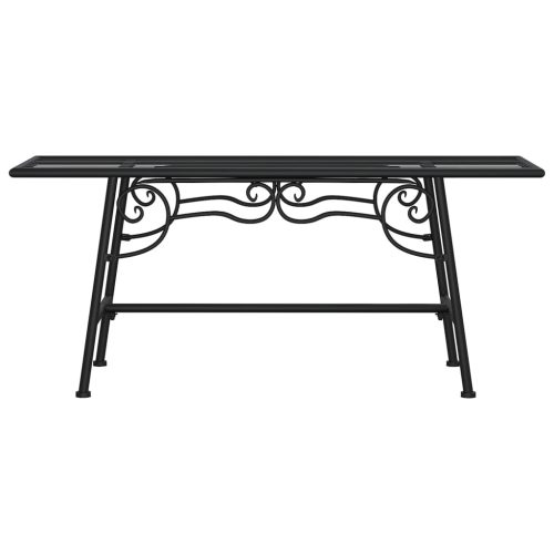 Tree Bench 110 cm Black Steel