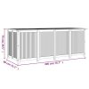 Garden Storage Box 200x80x75 cm Solid Wood Acacia