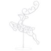 Acrylic Christmas Flying Reindeer&Sleigh 260x21x87cm – Cold White