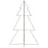 Christmas Cone Tree 160 LEDs Indoor and Outdoor – 180×118 cm, Warm White