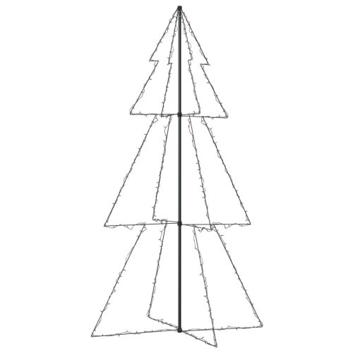 Christmas Cone Tree 160 LEDs Indoor and Outdoor – 220×120 cm, Warm White