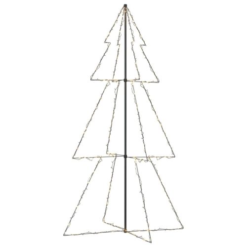 Christmas Cone Tree 160 LEDs Indoor and Outdoor – 220×120 cm, Warm White