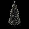 Christmas Tree with LEDs Green and White Fibre Optic – 210×105 cm